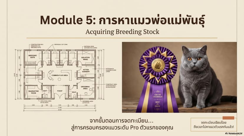 Module 5: การหาแมวพ่อแม่พันธุ์