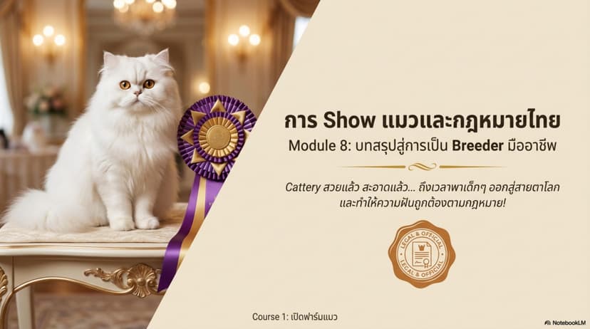 Module 8: Show แมวและกฎหมายไทย