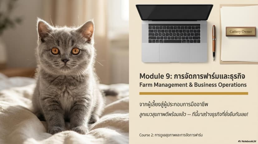 Module 17: การจัดการฟาร์มและธุรกิจ